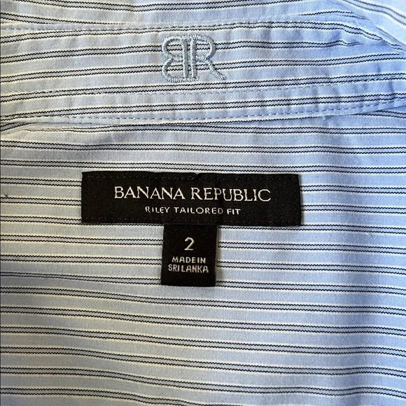 Banana Republic Light Blue Striped Shirt - Picture 14 of 15